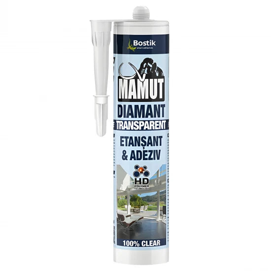 Adeziv Bostik Mamut Diamant 290 ml transparent pentru metal