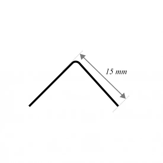 Profil de Colț L din Inox cu Finisaj Cupru Brushed, 15x15x2700 mm