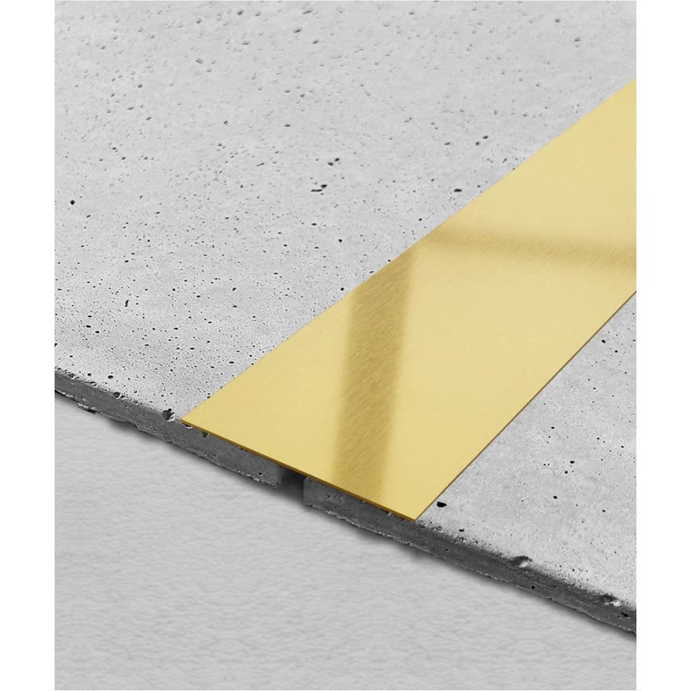 Platbanda inox auriu periat 150 mm x 0.6 mm x 2700 mm