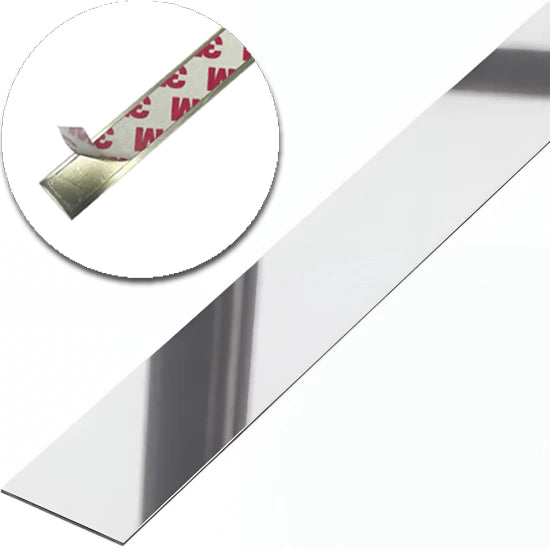 Platbanda autoadeziva crom lucios 20 mm*0,6 mm*2700 mm