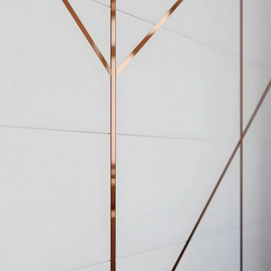 Platbanda autoadeziv inox finisaj cupru oglinda, 20x0.6x2700 mm