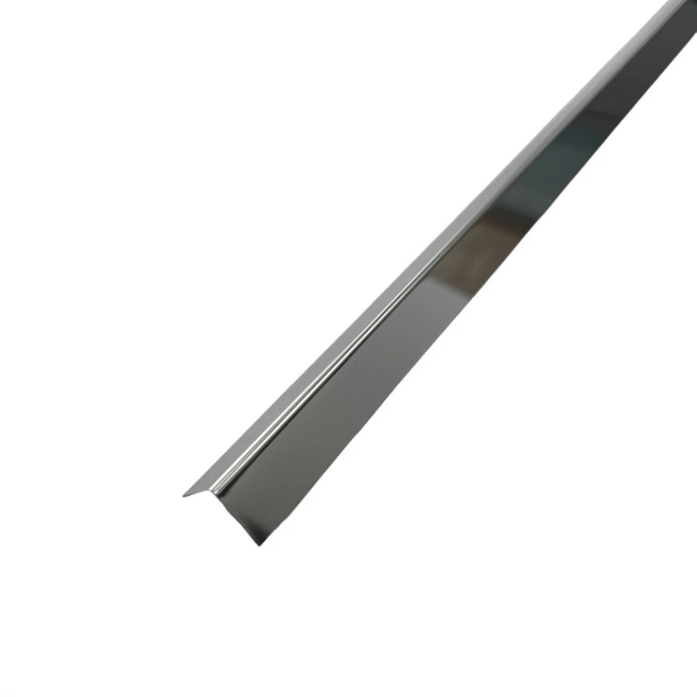 Coltar inox 15x15 mm crom lucios 2700 mm - Profil tip L