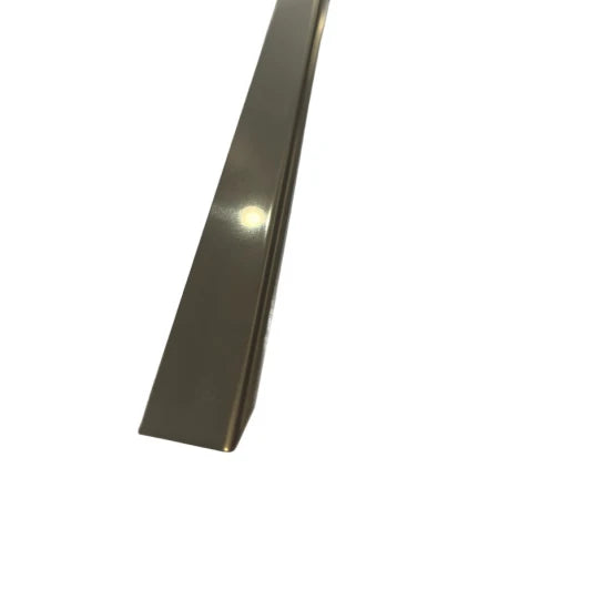 Profil de colt L din inox cu finisaj cupru oglindă, 15x15x2700 mm