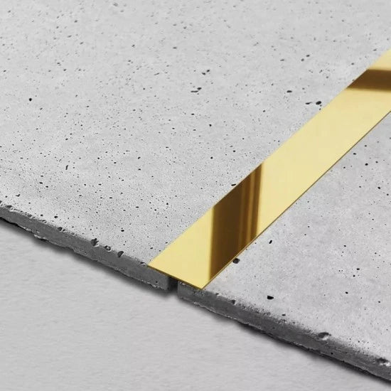 Platbanda autoadeziva din inox auriu oglinda 15x0.6x2700 mm