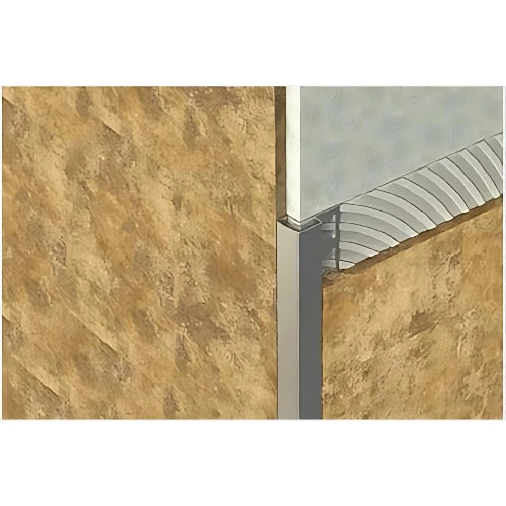 Profil colt exterior 12 x 12 mm inox patrat gresie faianta auriu antic