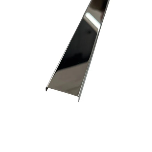 Profil U Decorativ Inox Crom Oglindă - 2,7 m x 30 mm x 9 mm