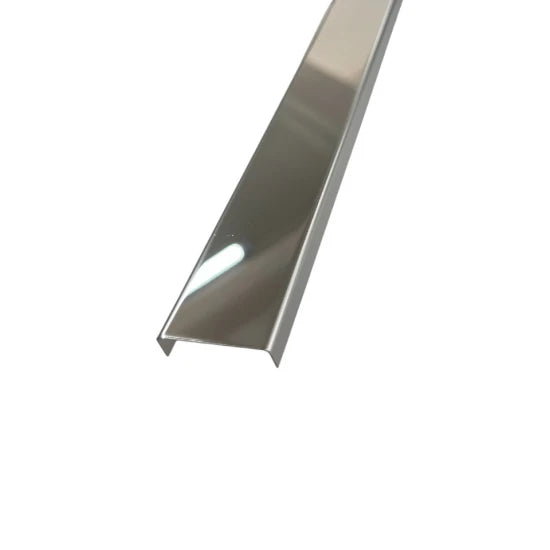 Profil U Decorativ Inox Crom Oglindă - 2,7 m x 30 mm x 9 mm