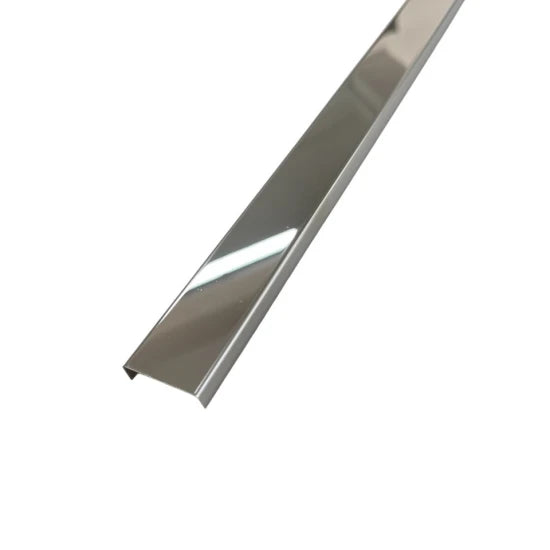 Profil U Decorativ Inox Crom Oglindă - 2,7 m x 30 mm x 9 mm