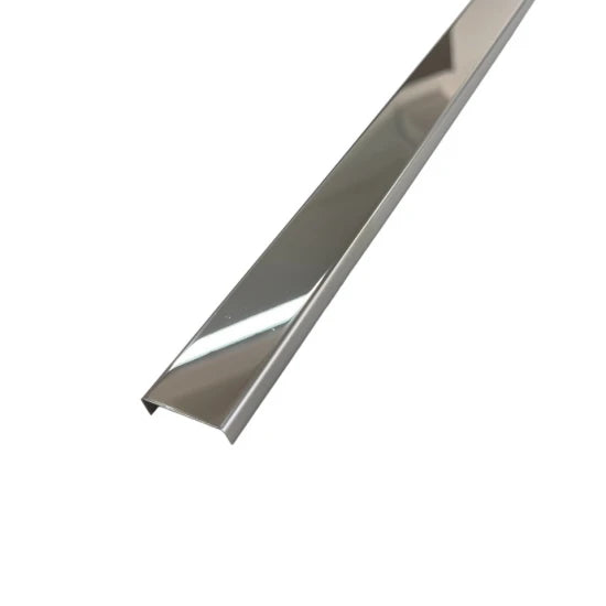 Profil U Decorativ Inox Crom Oglindă - 2,7 m x 30 mm x 9 mm