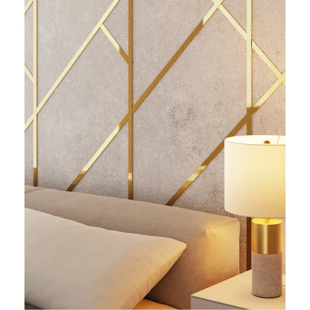 Platbanda inox aurie lucioasa 200 mm x 0.6 mm x 2700 mm