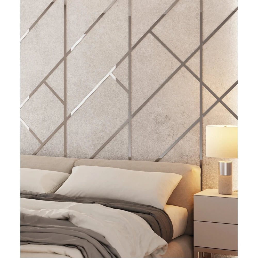 Platbanda inox crom lucios 30 mm x 2700 mm x 0.6 mm, profil decorativ