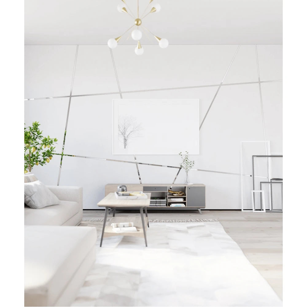 Platbanda inox crom lucios 30 mm x 2700 mm x 0.6 mm, profil decorativ