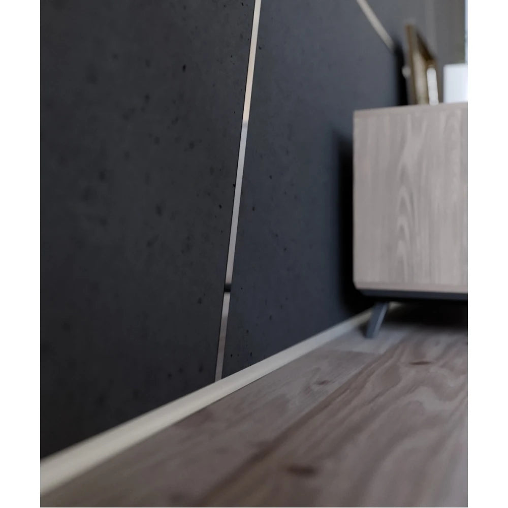 Platbanda inox crom lucios 30 mm x 2700 mm x 0.6 mm, profil decorativ