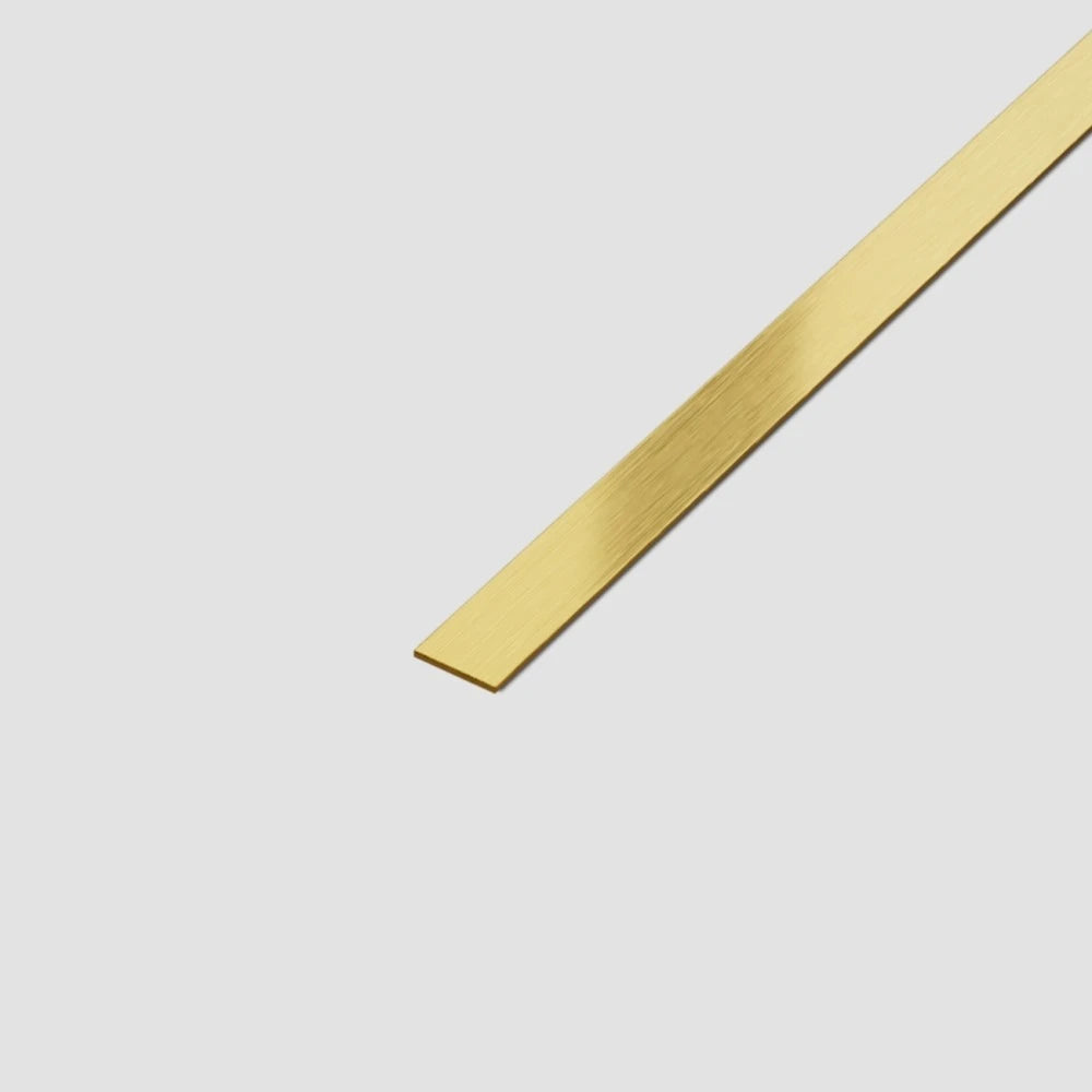 Platbanda Inox Auriu Mat 10 mm x 0.6 mm x 2700 mm