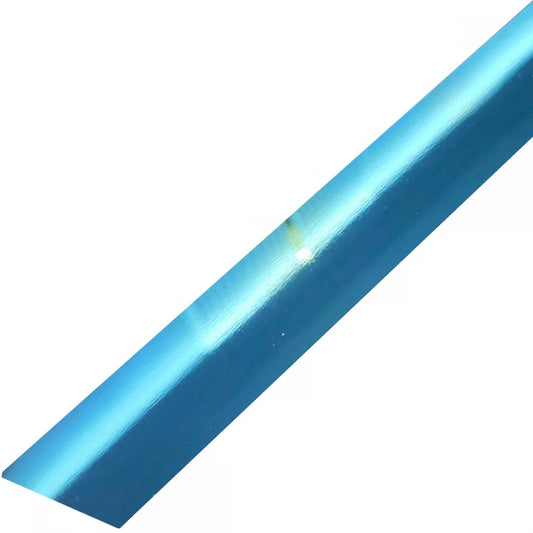 Platbanda albastru lucios, 20x2700x0.6 mm, inox, profil decorativ