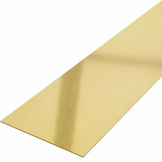 Platbanda inox auriu periat 70 mm x 0.6 mm x 2700 mm