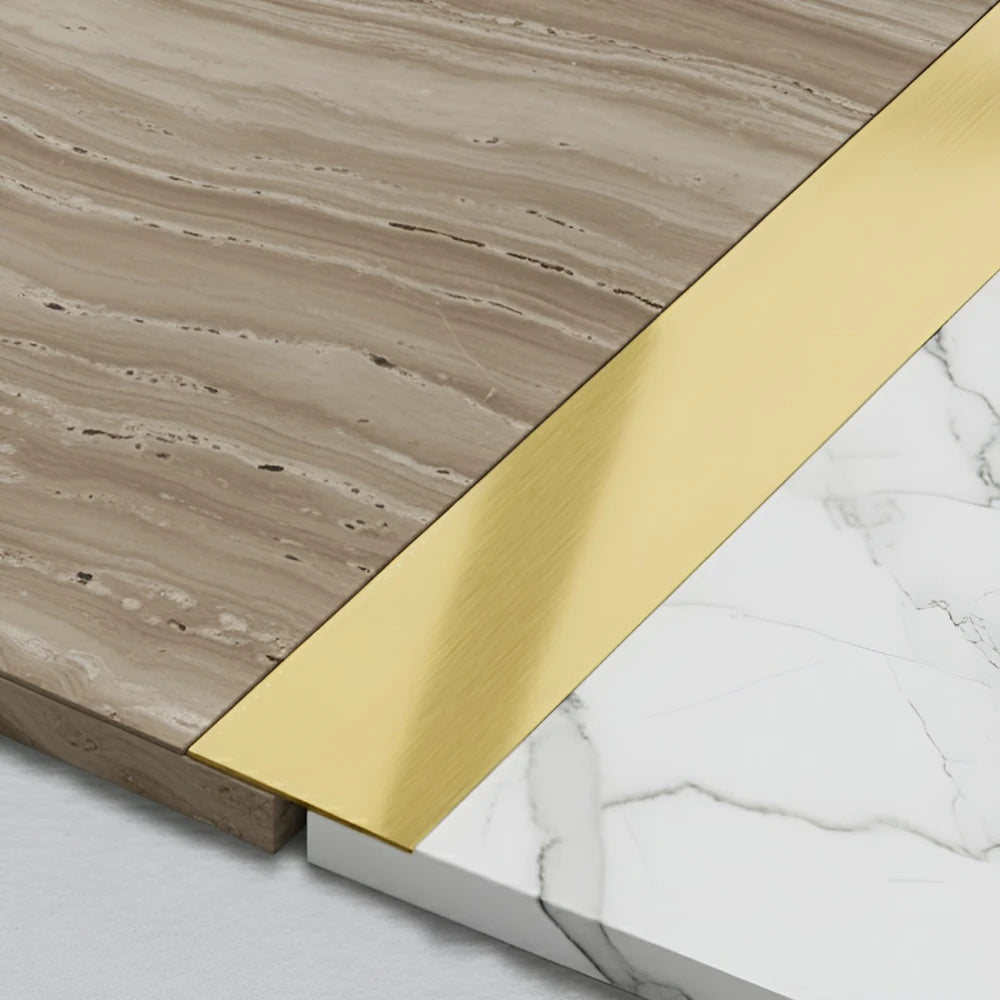 Platbanda Inox Auriu Mat 40x2700x0.6 mm - Profil Decorativ