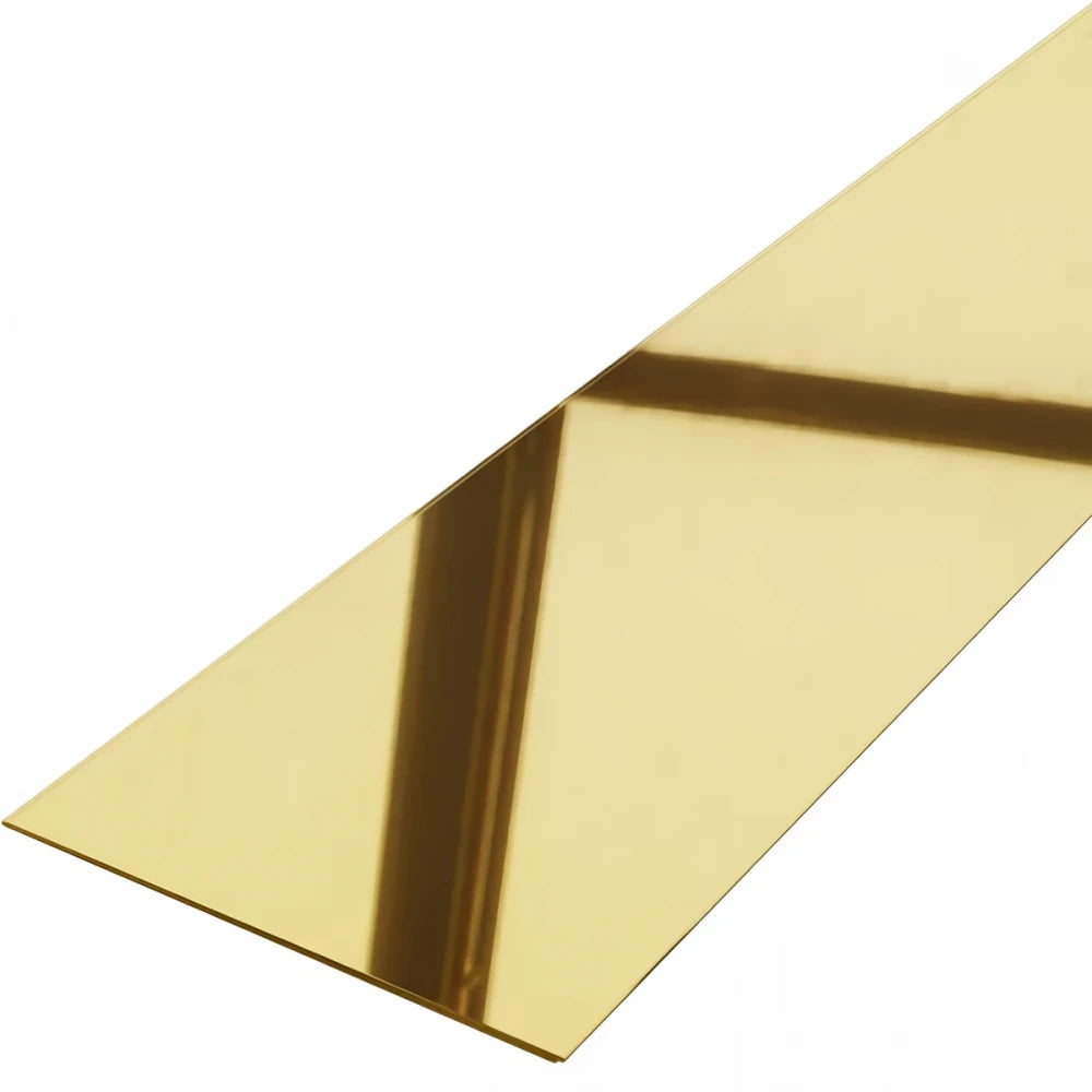 Platbanda inox aurie lucioasa 200 mm x 0.6 mm x 2700 mm