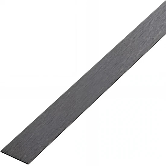 Profil decorativ platbanda negru brush 15x0.6x2700 mm