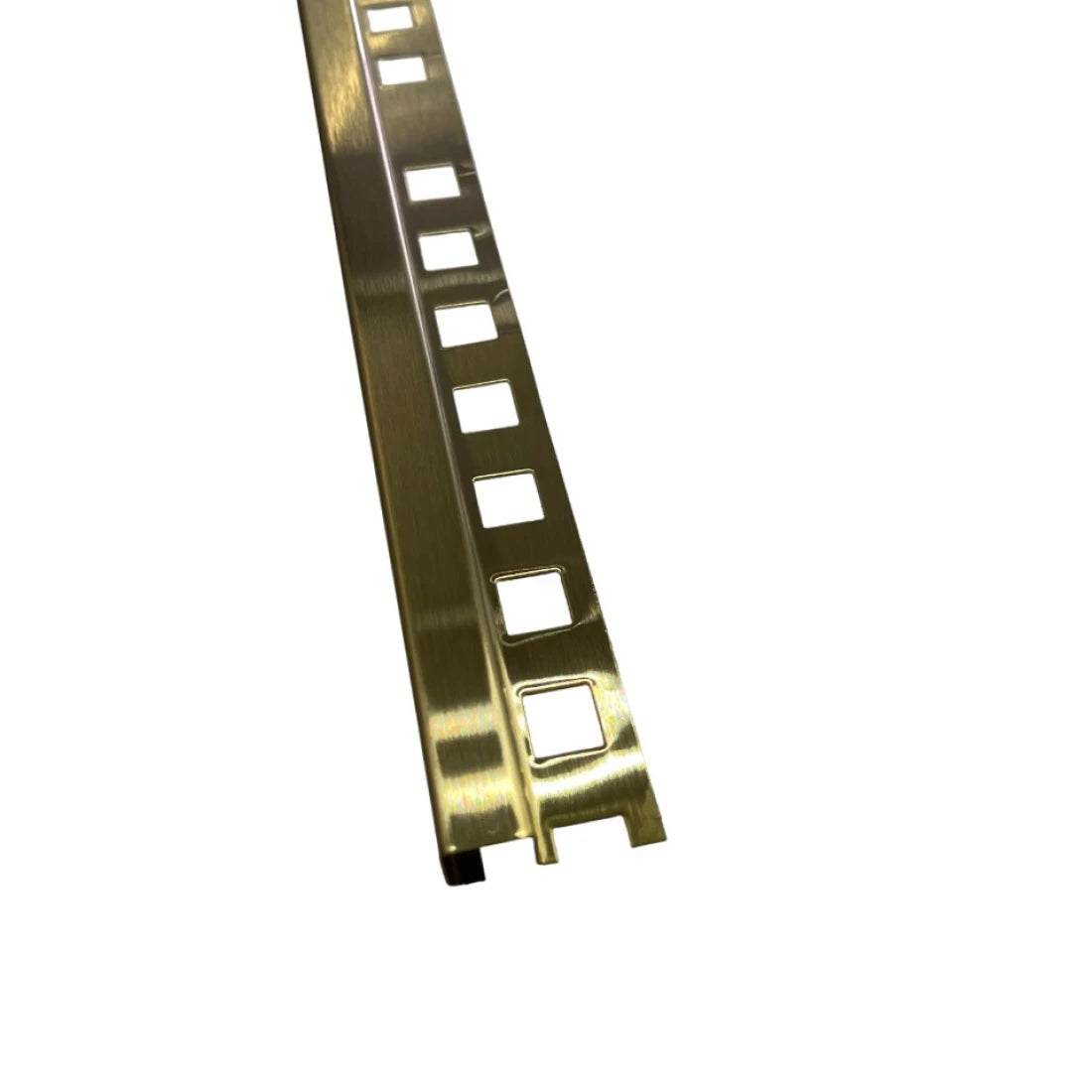 Profil colt exterior patrat 12 x 12 mm gresie si faianta auriu brush