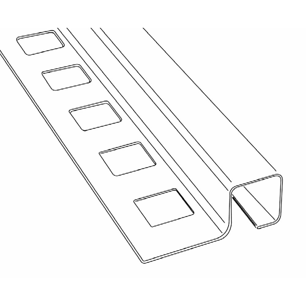 Profil colt exterior patrat 12 x 12 mm gresie si faianta auriu oglinda