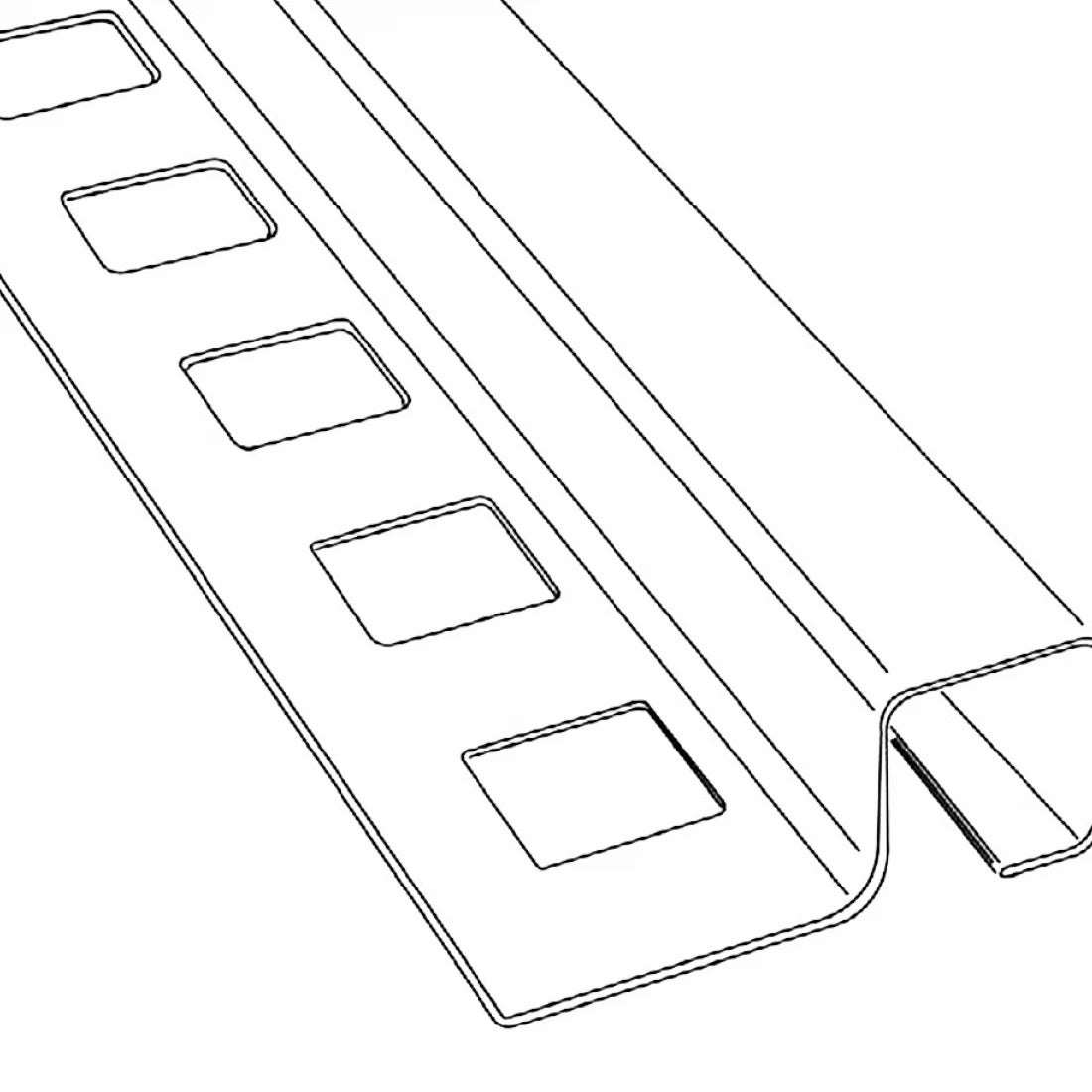 Profil inox colt exterior 12 x 12 mm gresie faianta crom oglinda