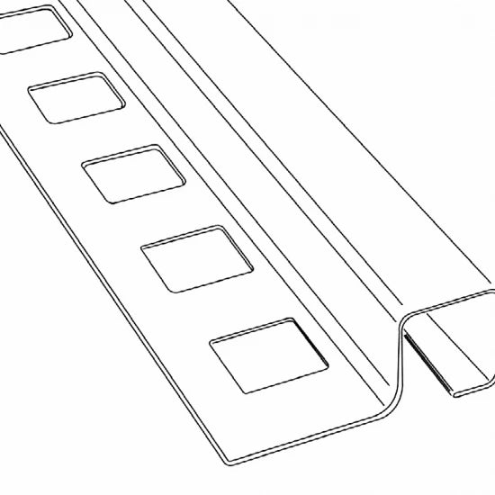 Profil colt exterior gresie si faianta inox crom periat 12 x 12 mm