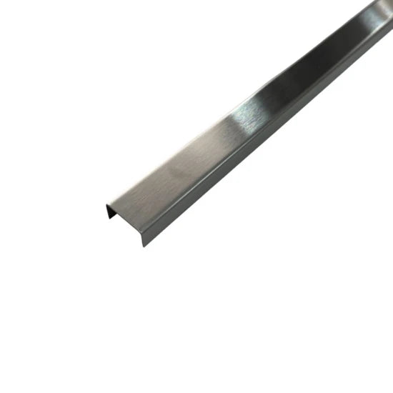 Profil Decorativ U Inox Crom Brushed - 2,7m x 15mm x 9mm