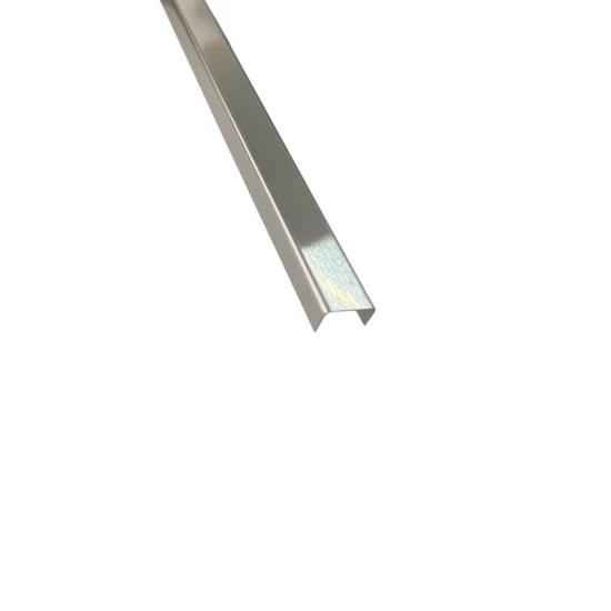 Profil Decorativ U Inox Crom Brushed - 2,7m x 15mm x 9mm