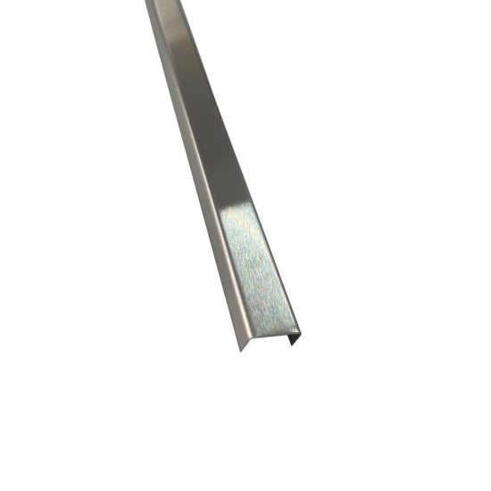 Profil Decorativ U Inox Crom Brushed - 2,7m x 15mm x 9mm