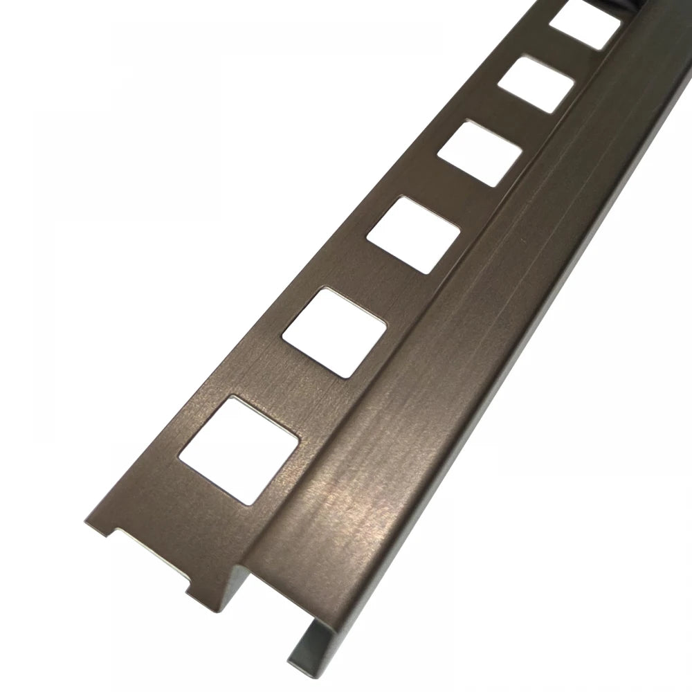 Profil colt exterior 12 x 12 mm inox patrat gresie faianta auriu antic