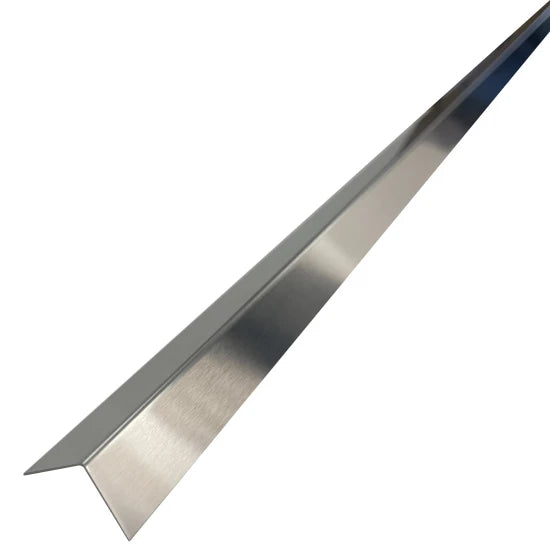 Profil Decorativ Colt L Inox Crom Brushed 15x15x2700mm - Finisaje impecabile