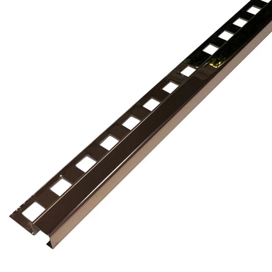 Profil inox colt exterior 12 x 12 mm gresie faianta cupru oglinda