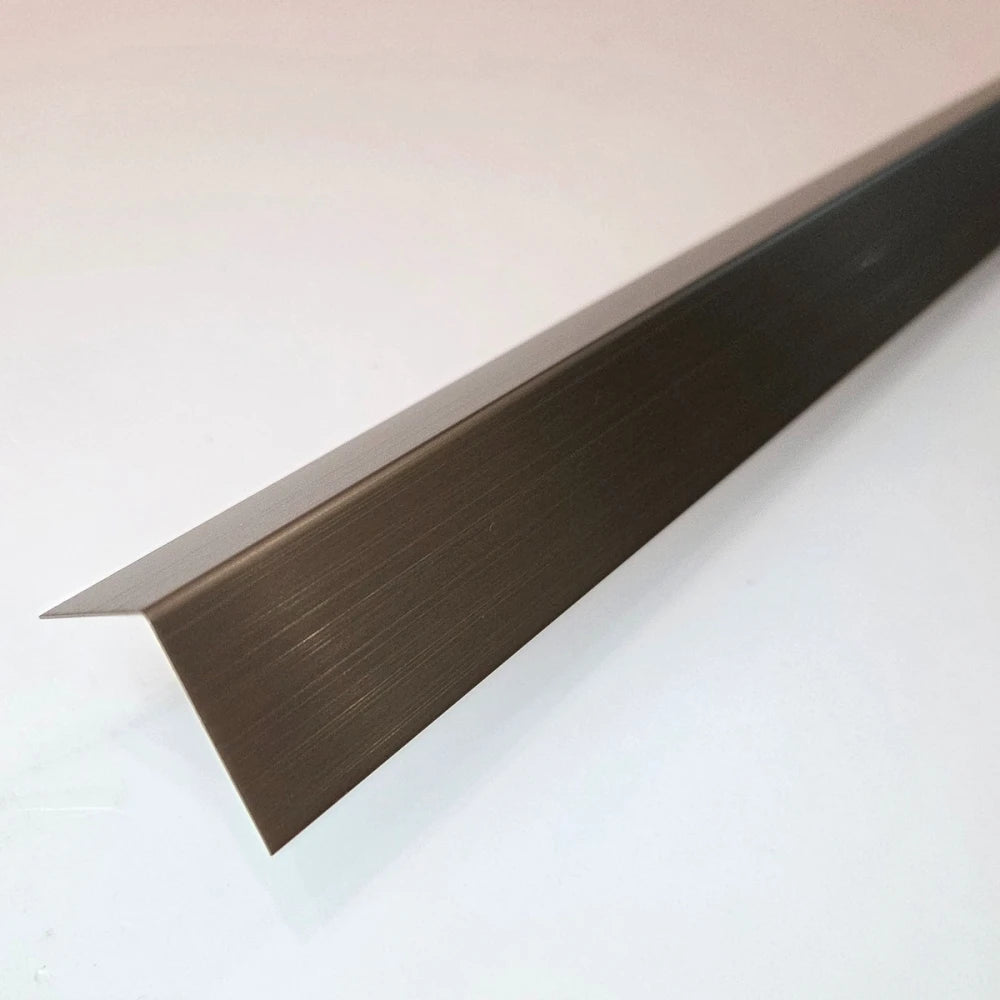 Coltar inox 30 x 30 mm auriu antic - tip L