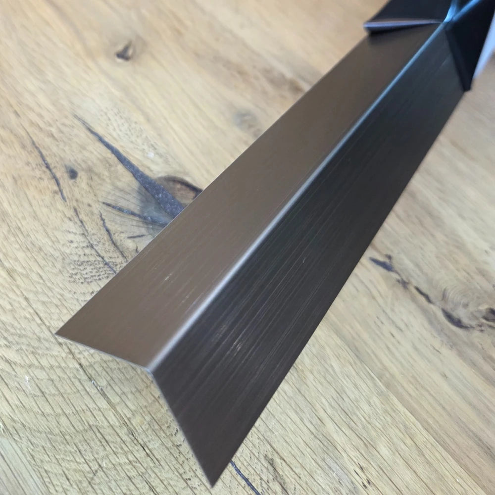 Coltar inox 30 x 30 mm auriu antic - tip L