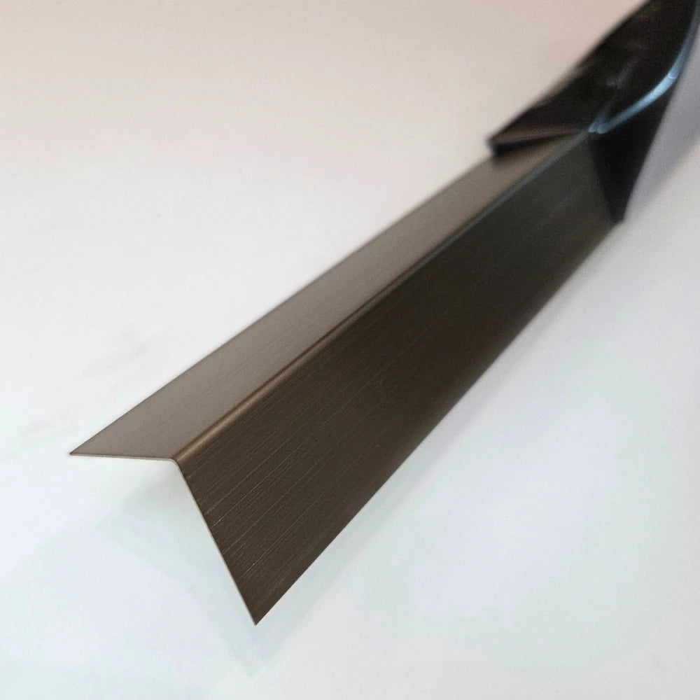 Coltar inox 30 x 30 mm auriu antic - tip L