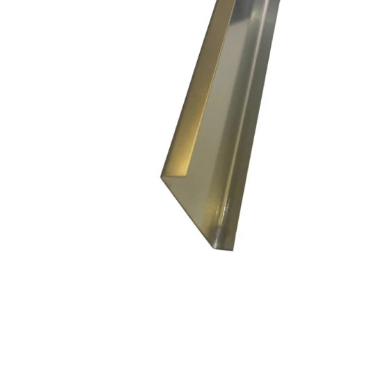 Profil inox tip U mobilier și ceramice 50 x 9 mm finisaj auriu lucios