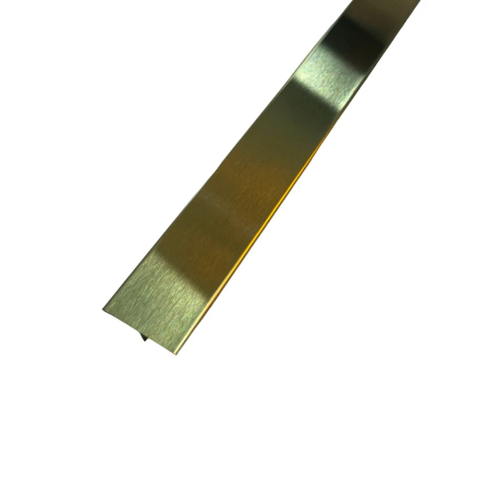 Profil trecere T inox 30x9x2700 mm auriu periat