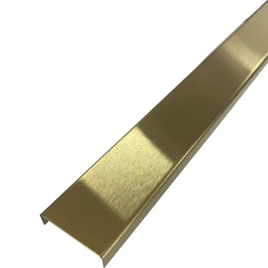 Profil U Decorativ Inox Auriu Brushed 2.70m x 30mm
