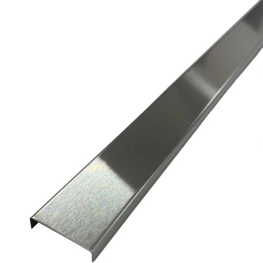 Profil U Decorativ Inox Crom Brushed - 2,7 m x 30 mm x 9 mm