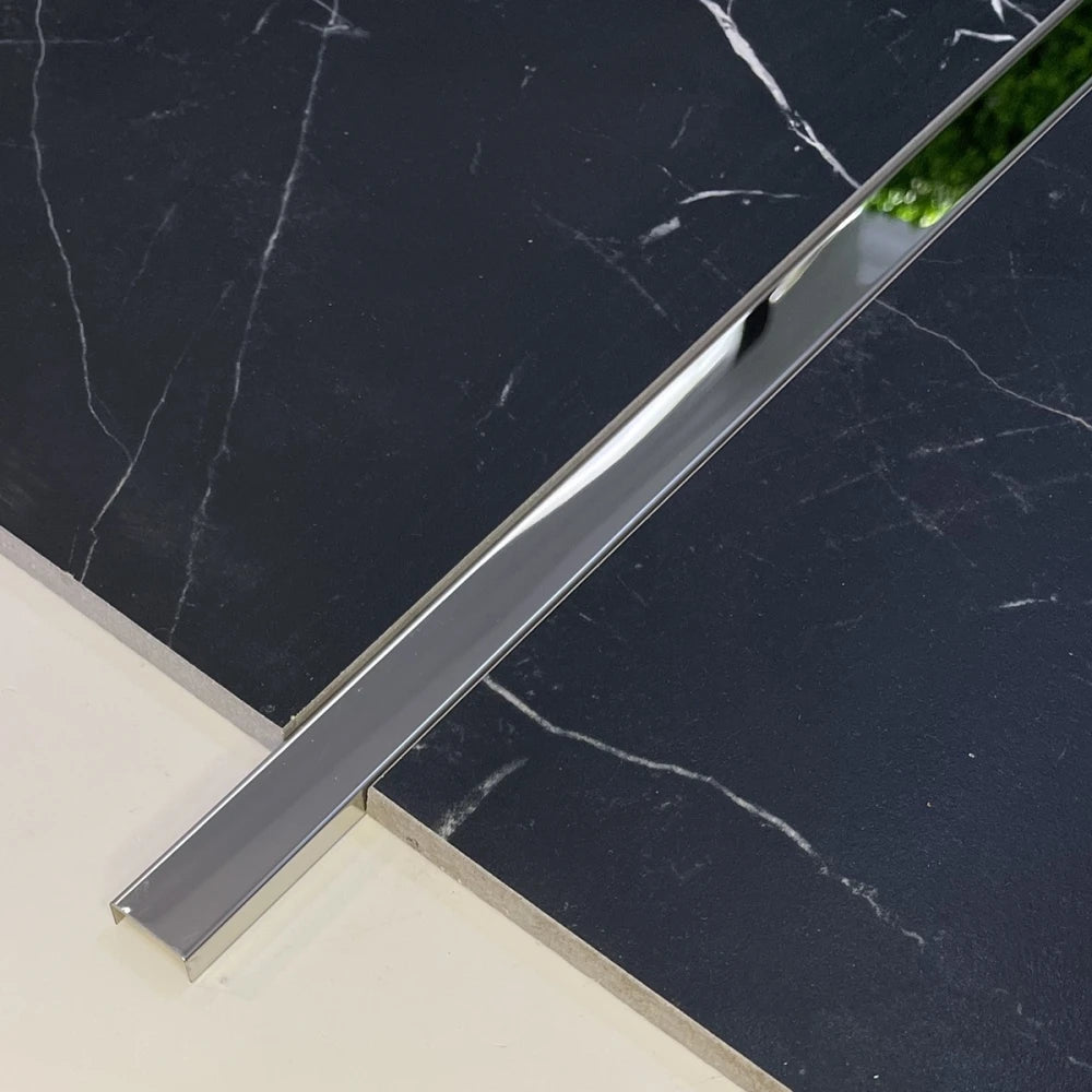 Profil U decorativ, inox, crom lucios 20x9x2700 mm