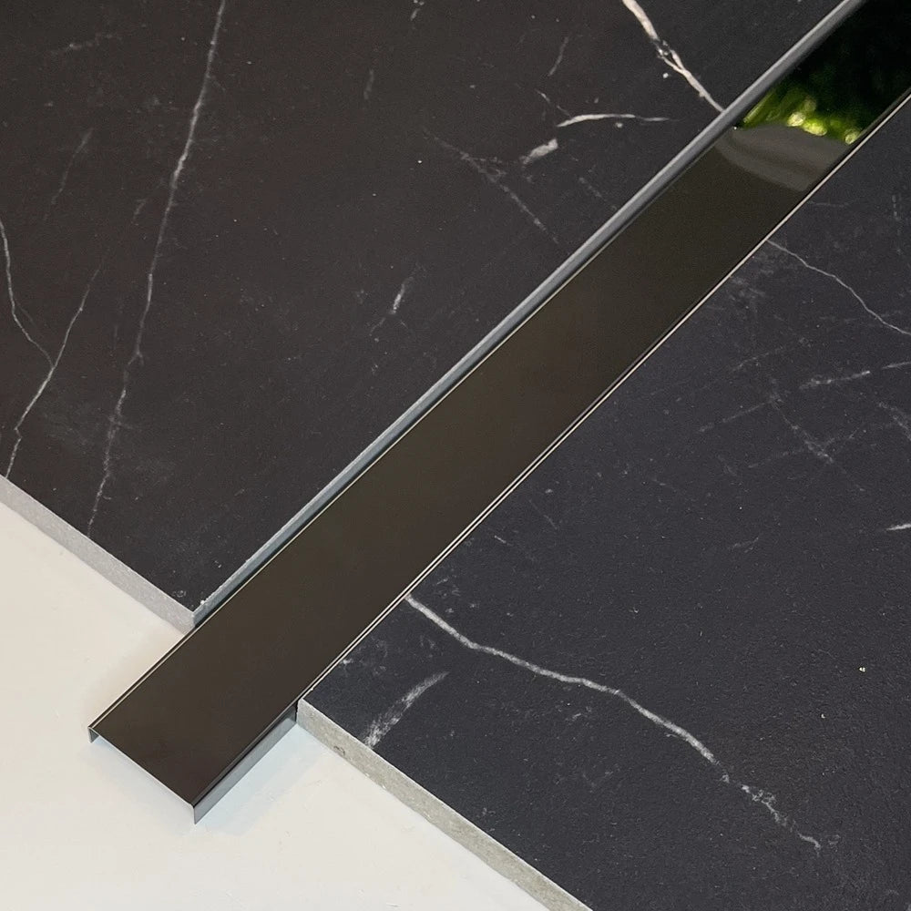 Profil U, inox, negru oglinda 30x9x2700 mm