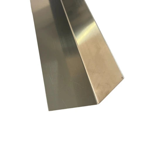 Profil colt L laturi drepte inox cupru oglinda 50x50 mm