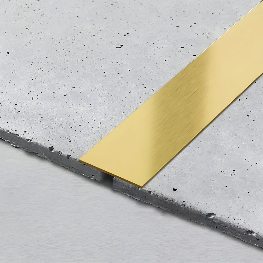 Platbanda inox auriu periat 60 mm x 0.6 mm x 2700 mm