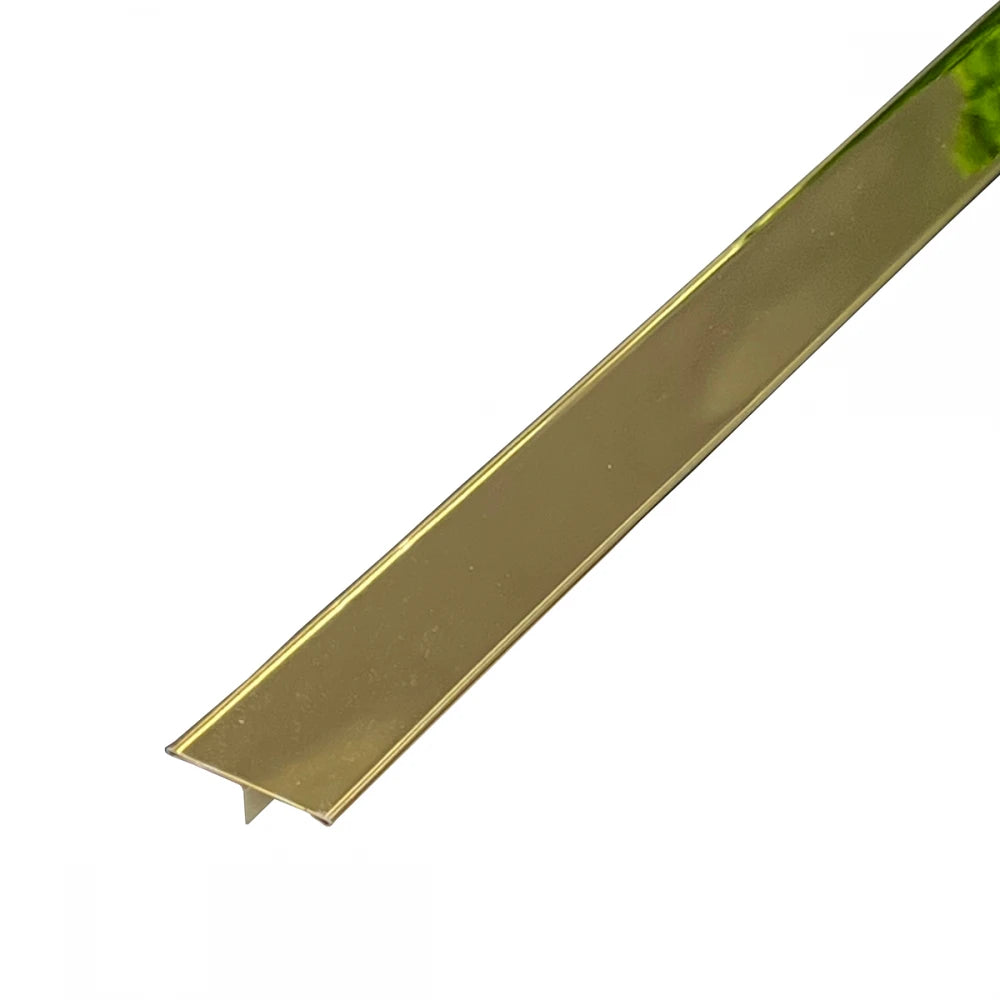 Profil trecere T inox 30x9x2700 mm auriu lucios