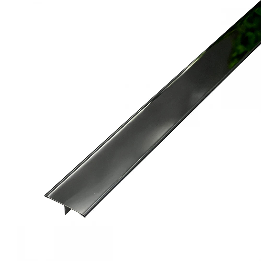 Profil trecere T inox 30x9x2700 mm negru lucios