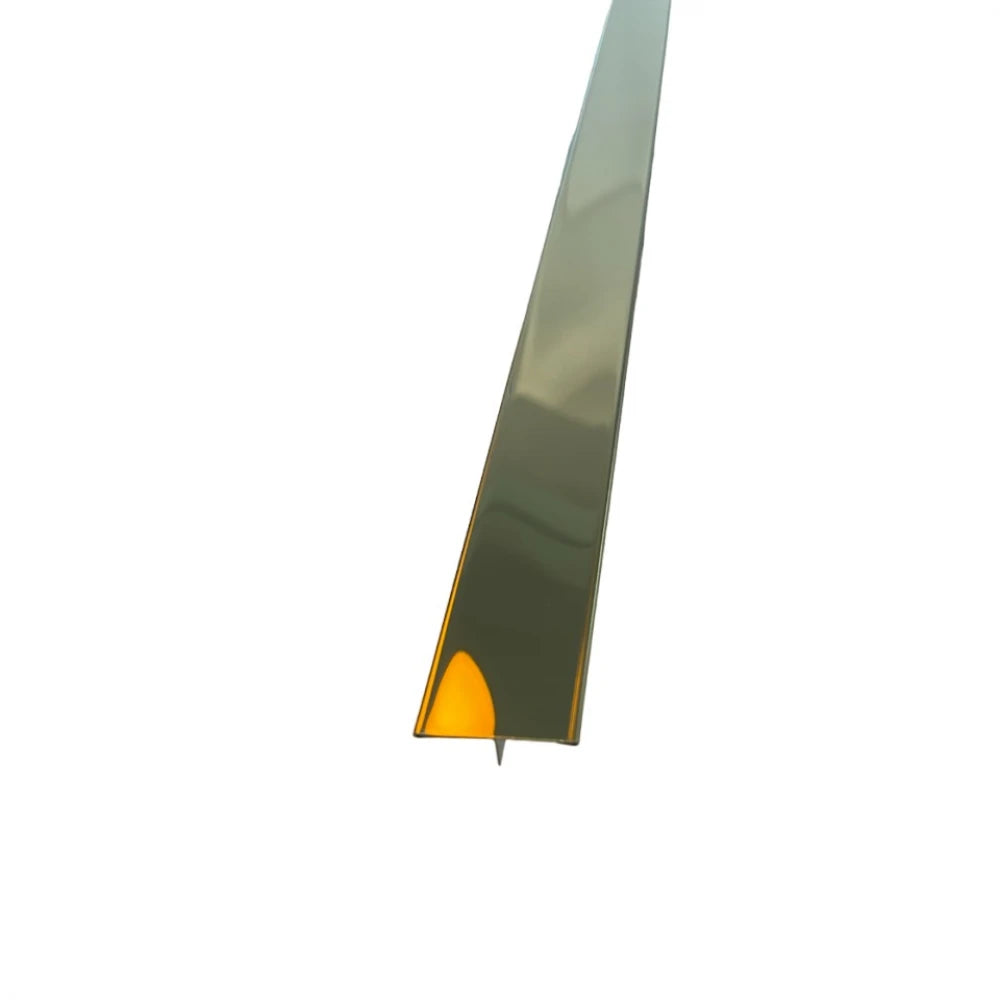 Profil trecere T inox 30x9x2700 mm auriu lucios