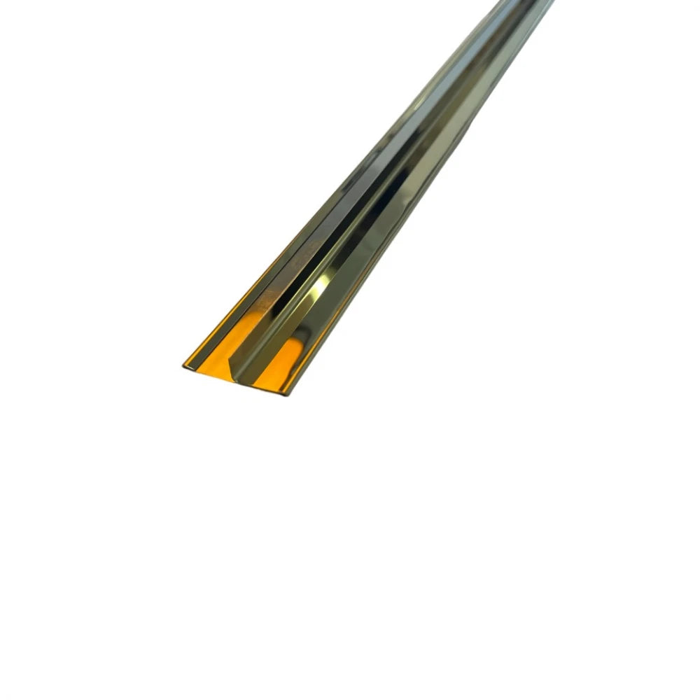 Profil trecere T inox 30x9x2700 mm auriu lucios