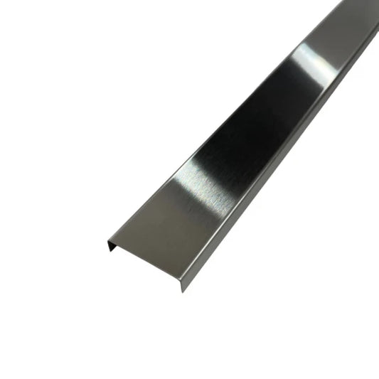 Profil U Decorativ Inox Crom Brushed - 2,7 m x 30 mm x 9 mm