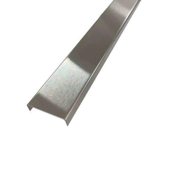 Profil U Decorativ Inox Crom Brushed - 2,7 m x 30 mm x 9 mm